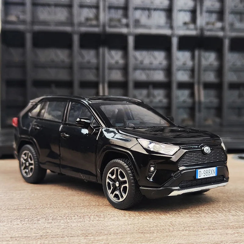 1:32 RAV4 SUV 2023 Alloy Model Car Toy Diecasts Metal Casting Sound anBack d Light Pull Car Toys For Children Vehicle