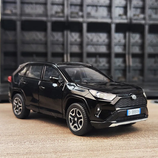 1:32 RAV4 SUV 2023 Alloy Model Car Toy Diecasts Metal Casting Sound anBack d Light Pull Car Toys For Children Vehicle